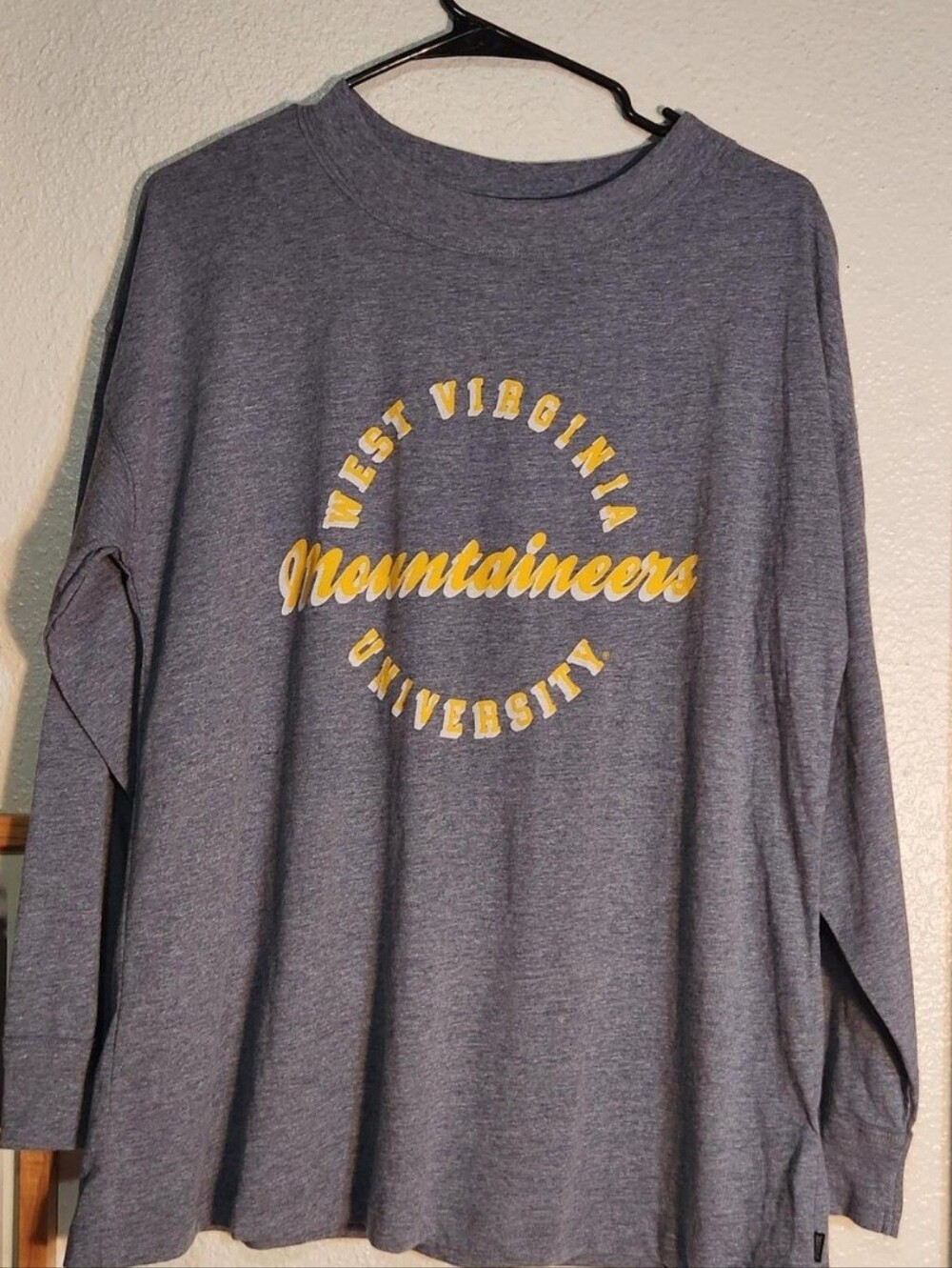 PINK Victoria's Secret Gray Crewneck with Gold Mountaineers Logo